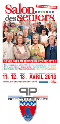 Au Salon des Seniors, du 11 au 13 avril 2013, conseil pratiques pour la sécurité des seniors