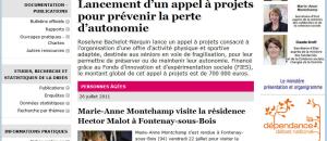 Perte d'autonomie