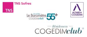 A l'occasion du salon des Seniors, Cogedim Club® publie la 2ème vague des résultats de son Baromètre 55+ avec TNS Sofres.