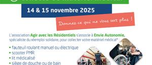Collecte de matériel médical - 14 et 15 novembre 2025