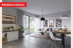 Jouy-le-Moutier T3 à louer en résidence Senior neuve - Les Villages d'Or - Idéal couple seniors