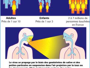 alt="La grippe saisonnière est arrivée en France"