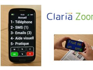  alt="Claria, la solution pour rendre les smartphones accessibles aux seniors et déficients visuels"