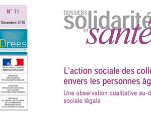  alt="Parution Drees : L'action sociale des collectivités locales envers les personnes âgées."