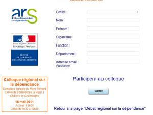  alt="Le débat interdépartemental Champagne-Ardenne sur la Dépendance"