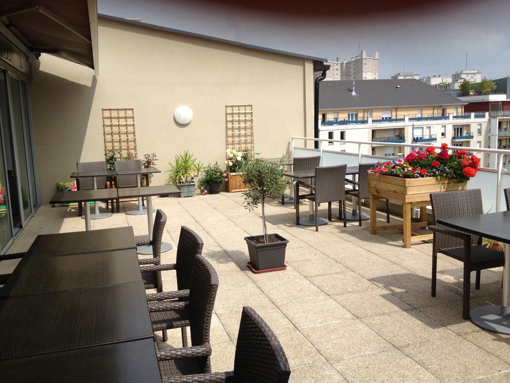 Résidence Idylia La Renaissance : Terrasse commune