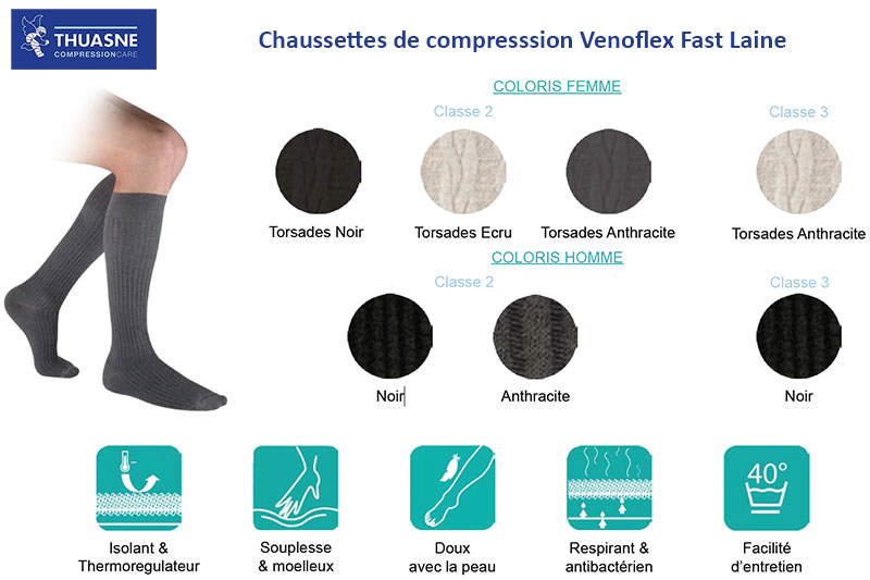 Chaussettes antistatiques GRAND FROID - qualité professionnelle