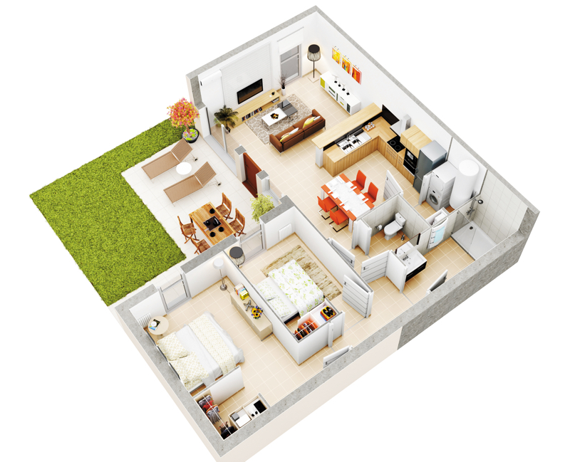 Résidence Les Senioriales de Pollestres : Un appartement de type T3