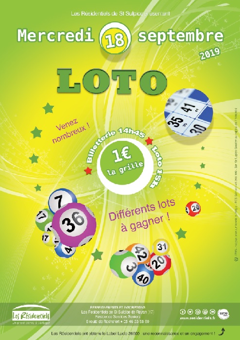 : Loto entre seniors à proximité de Royan (17)