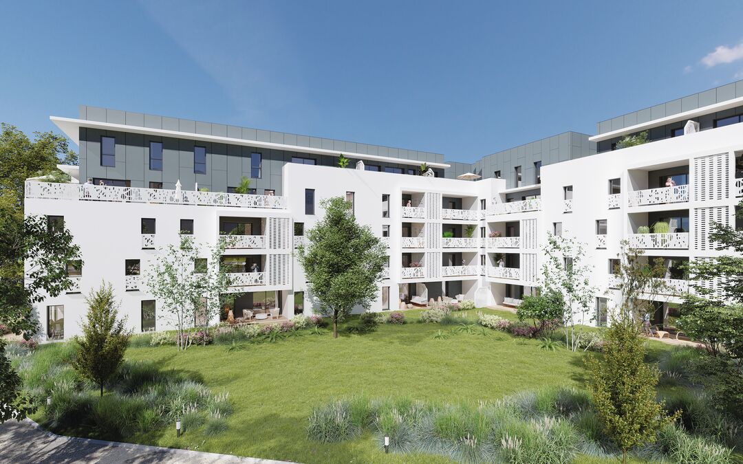 LOREDEN LORMONT - Square Oréa : Résidence Loreden Lormont - Vue espaces verts