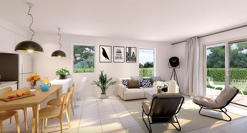 LOREDEN MENNECY : Exemple d'un appartement témoin