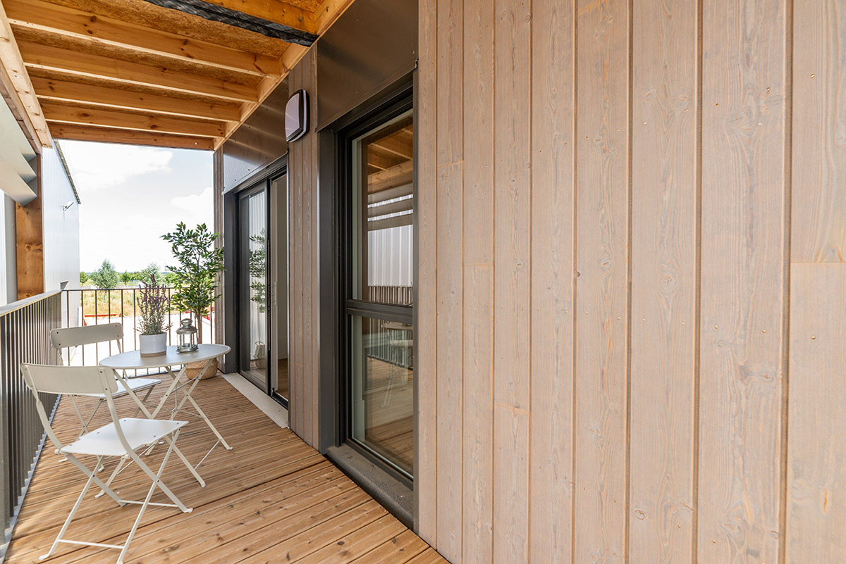 Résidence MOBICAP LUISANT (CHARTRES) : Exemple de terrasse
