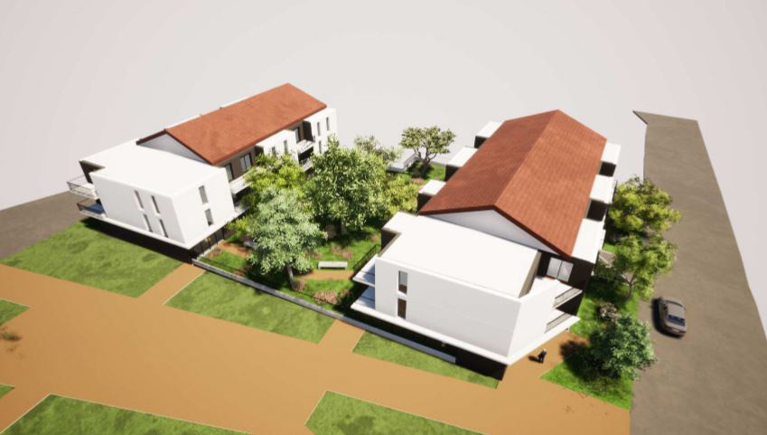 Résidence Héraclide Renage : Vue d'architecte de la résidence